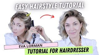 DIY Easy Hairstyling Step by Step | Flat Iron & Curling Iron Hairstyle Tutorial 2023 by Eva Lorman