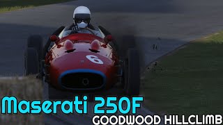 Maserati 250F up Goodwood (Fakewood) Hill Climb