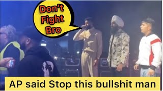 Big Fight In ApDhillon And Gurinder Gill Live Concert/Ap Said Stop The BullSh*t Bro/Big Fight /panga