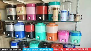 RELCO INDUSTRIES | WATER JUG | THERMOWARE JUG | PLASTIC JUG | WATER BOTTLE | #RAJKOT #9979404300