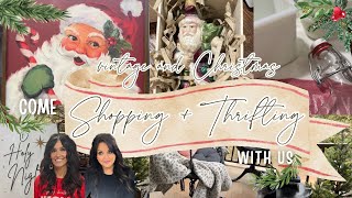 SHOPPING + THRIFTING || VINTAGE 🎅🏼CHRISTMAS DECOR AND HAUL❣️ || WALMART || SUNCREAT HAMMOCK CHAIR