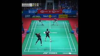 Moh Ahsan & Hendra Setiawan game point 🔥🔥🔥 // Timnas Badminton