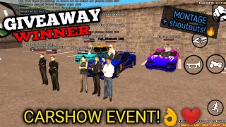 NAG PA CAR SHOW EVENT KAMI!👌💯🔥  GIVEAWAY WINNER + MONTAGE and Shout outs!  | GTA SAMP PH SERVER |