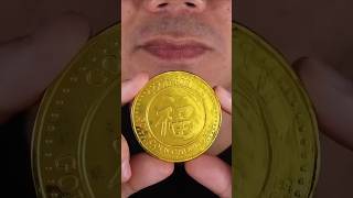 Gold coin ASMR 🤣🤧😁 #shorts #asmr