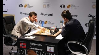 Propustene prilike?: Magnus Carlsen - Ian Nepomniachtchi, WCH 2.partija