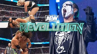 STING *LAST MATCH HIGHLIGHTS* AEW REVOLUTION 2024 - Toni Storm *BORING* Will Osprey *MOTN*