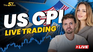 US CPI Live Forex Trading & Technical Analysis - The5ers Live Trading Room