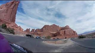 360 Degree Video Arches National Park Drive to Park Avenue View Point Part 2