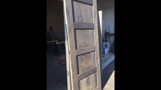 Time Lapse: DIY Restoration Hardware look with White Oak Doors + Reclamation