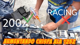 aumento de chispa a la 125z