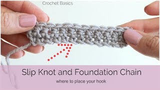 Crochet Basics: Slip Knot and Foundation Chain