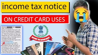 income tax notice on Credit card use || case on Compliance Portal || how to file income tax return