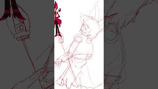 Alastor speed drawing in my style #hazbinhotel #alastor #speeddrawing #speedart