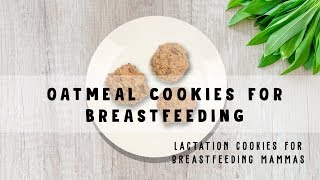 Oatmeal Cookies for Breastfeeding | Sarah The Mom