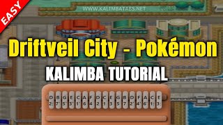 Driftveil City - Pokémon / Toothless - Kalimba Tutorial [EASY] #pokemon #meme #kalimba