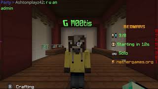 I Played Bedwars With Nethergames Brand New Partner!!(Team Flanba)(Mootis) (Nethergames)