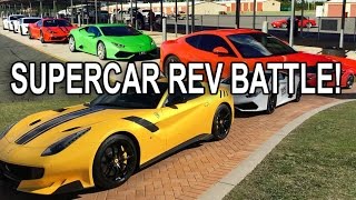 SUPERCAR SOUND-OFF! 675LT, Ferrari F12, Porsche GT3, Lexus LFA, F458, R35GTR, Ford GT, Huracan