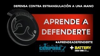 Aprende a defenderte n.6/ DEFENSA CONTRA ESTRANGULACIÓN A UNA MANO.