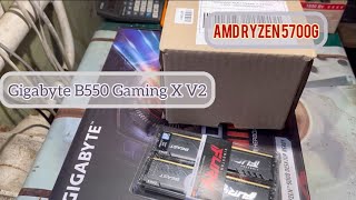 Gigabyte B550 gaming x v2 | AMD Ryzen 7 5700G