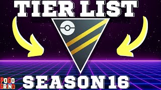 The Ultimate Ultra League Tier list For Pokemon GO Battle League!!