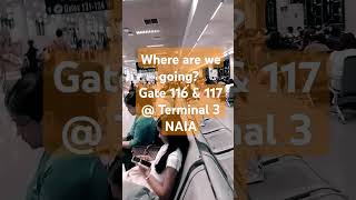 WHERE ARE WE GOING? I TERMINAL 3 I NAIA I GATE 116 & 117