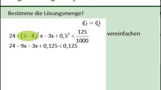 Ungleichungen lösen - Aufgaben und Lösungen (7)