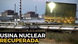 UCRANIA RECUPERA CONEÇÃO COM ESTAÇÃO NUCLEAR Zaporizhzhia