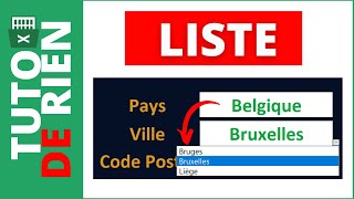 Créer une liste déroulante en cascade dans Excel Facilement