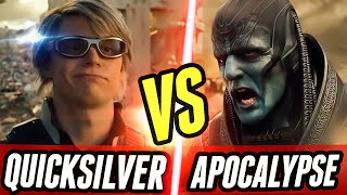 Quicksilver vs Apocolypse- Fight Scenes All Powers Explained (4k HD) Who Wins