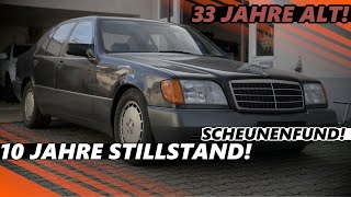 33 Jahre alter Oldtimer! 10 Jahre nicht gefahren - Scheunenfund Mercedes W140 #mercedes #old #cars