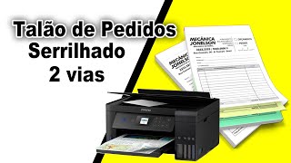 Como fazer Blocos de pedido Personalizados em 2 vias, se inscreve para mais dicas