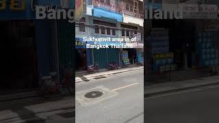 Less busy street of sukhumvit, Bangkok, Thailand.