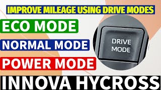 Mastering the Drive Mode Switch in Toyota Innova Hycross Eco, Normal & Power Modes #hycross #toyota