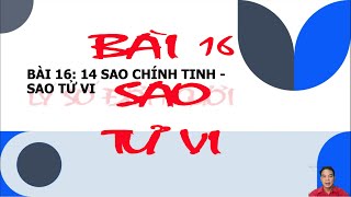 Bài 16. SAO TỬ VI