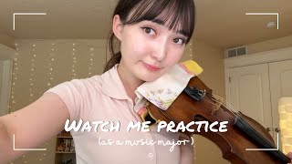 Watch me practice (as a music major) Tchaikovsky Violin Concerto, Paganini Caprice【リアルヴァイオリン練習風景🎻】