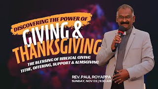 The Blessing of Biblical Giving | 03 NOV 2024 | 9:30 a.m. | Sunday Service Live