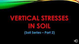 SOIL 2.0 - STRESSES IN SOIL