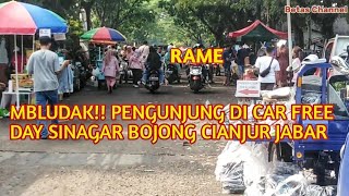 Mbludak!! Pengunjung Di Car Free Day Sinagar Bojong Cianjur Jabar #Shorts