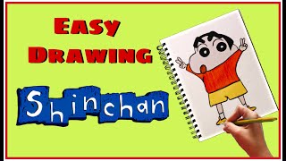 Draw SHINCHAN in easy steps | Cartoon Drawing | #drawingwithdidi #shinchan