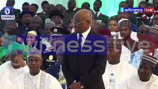 Moment former Rivers state governor, Nyesom Wike, was sworn in as Minister of the FCT