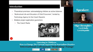 Alice Němcová Tejkalová: Listening to children: How to change the current approach (...)