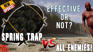 Spring Trap VS All Enemies! | Sons of the Forest New Update