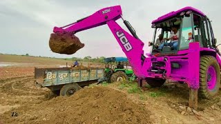 JCB 3dx Backhoe Loading Mud in Mahindra 475 JCB 3dx Backhoe 💦 Paipline work JCB miti khudai #jcb3dx