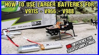 WLtoys V988 V911S V966 Battery Mod Video