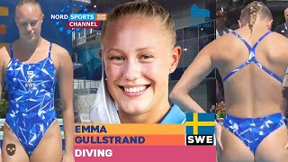 Women's sports Diving European Championships ROME Emma GULLSTRAND (Sweden) 1m NORD UK256