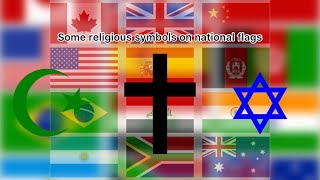 Some religious symbols on national flags