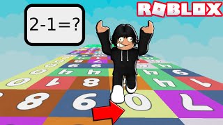 ACERTE O CÁLCULO DE MATEMÁTICA OU CAIA NO ROBLOX! (ROBLOX - MATH BLOCK RACE)