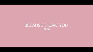 Halle - Because I Love You (lyrics)