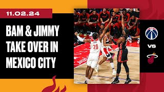 Jimmy and Bam Combine For 50 in Mexico City 💥 | Miami HEAT vs. Washington Wizards | November 2, 2024