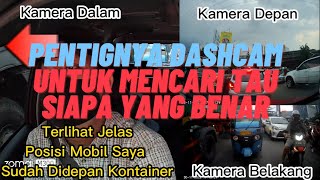 LAGI ONLINE GOCAR MALAH KETABRAK KONTAINER / SUPIR NYA MARAH DULU, LIHAT DASHCAM BARU NGAKU SALAH